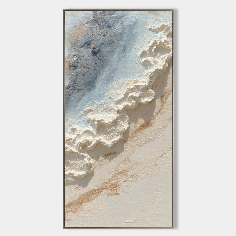 Wall Art Ocean Wave Impasto Coastal Oil Painting