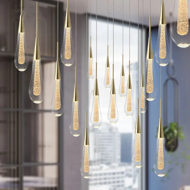 Teardrop Gold Pendant Light - Neutralighting