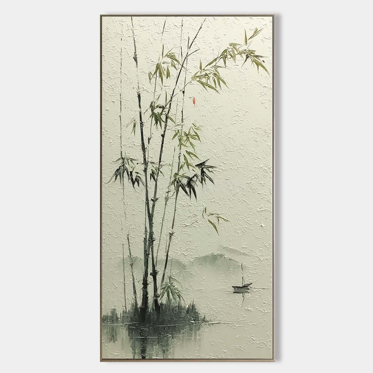 Oriental Bamboo Landscape Painting