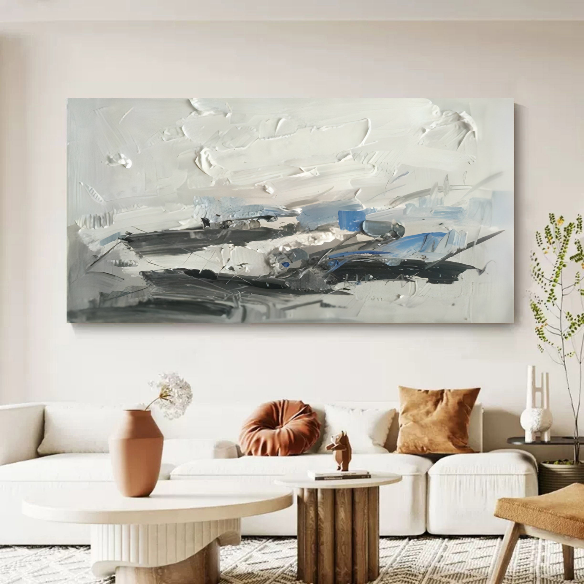 Plaster Art Texture Painting SG172 - Neutralighting