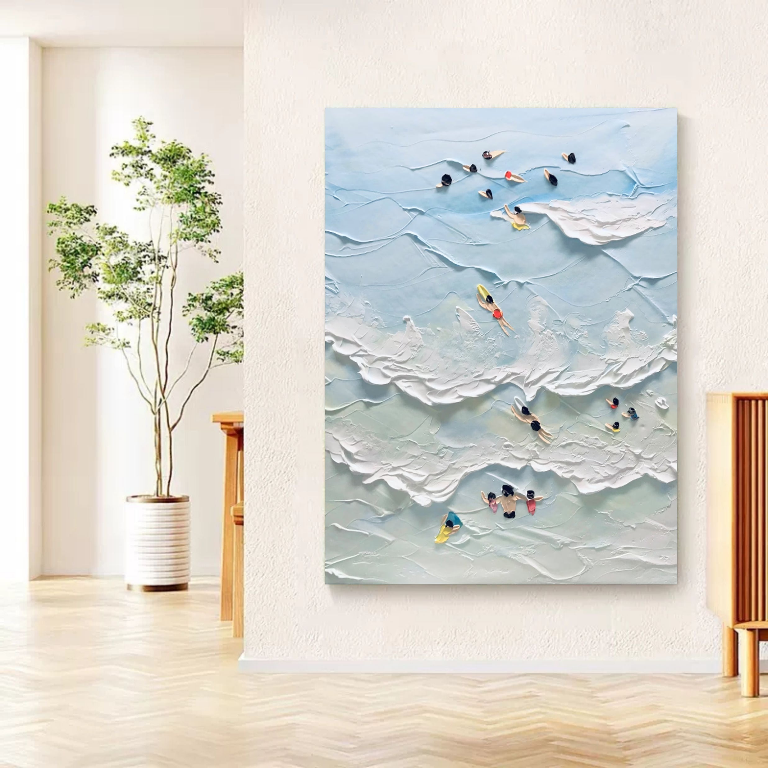 Plaster Art Texture Painting SG096 - Neutralighting