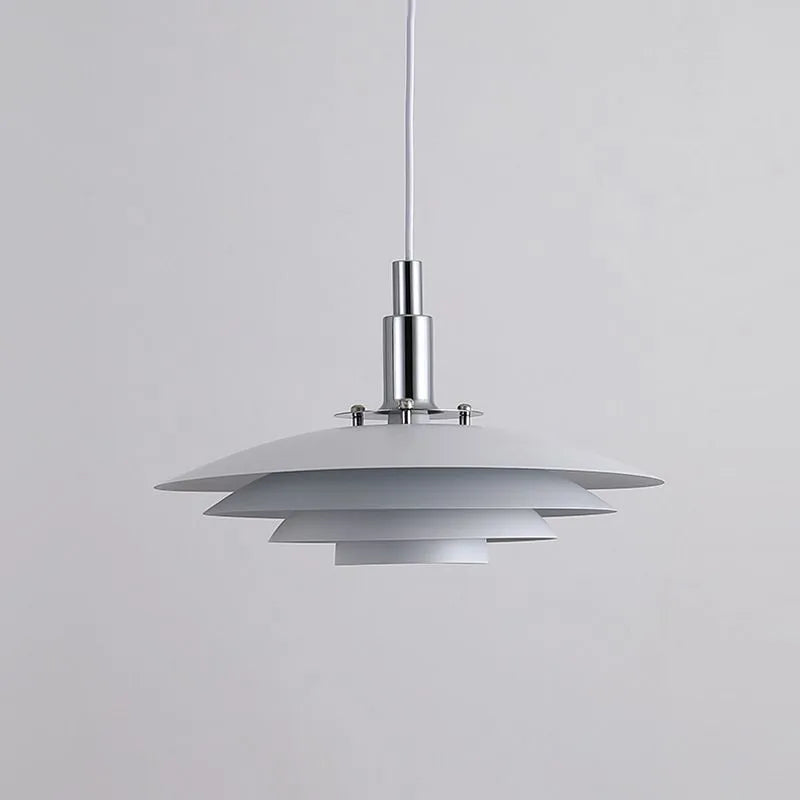 Nylo Contemporary Minimalist Frisbee Shaped Metal Pendant Light - Neutralighting