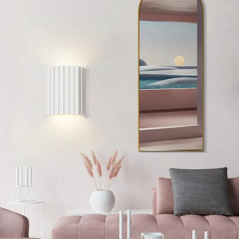 Cora Semi-cylindrical Resin Wall Lamp - Neutralighting