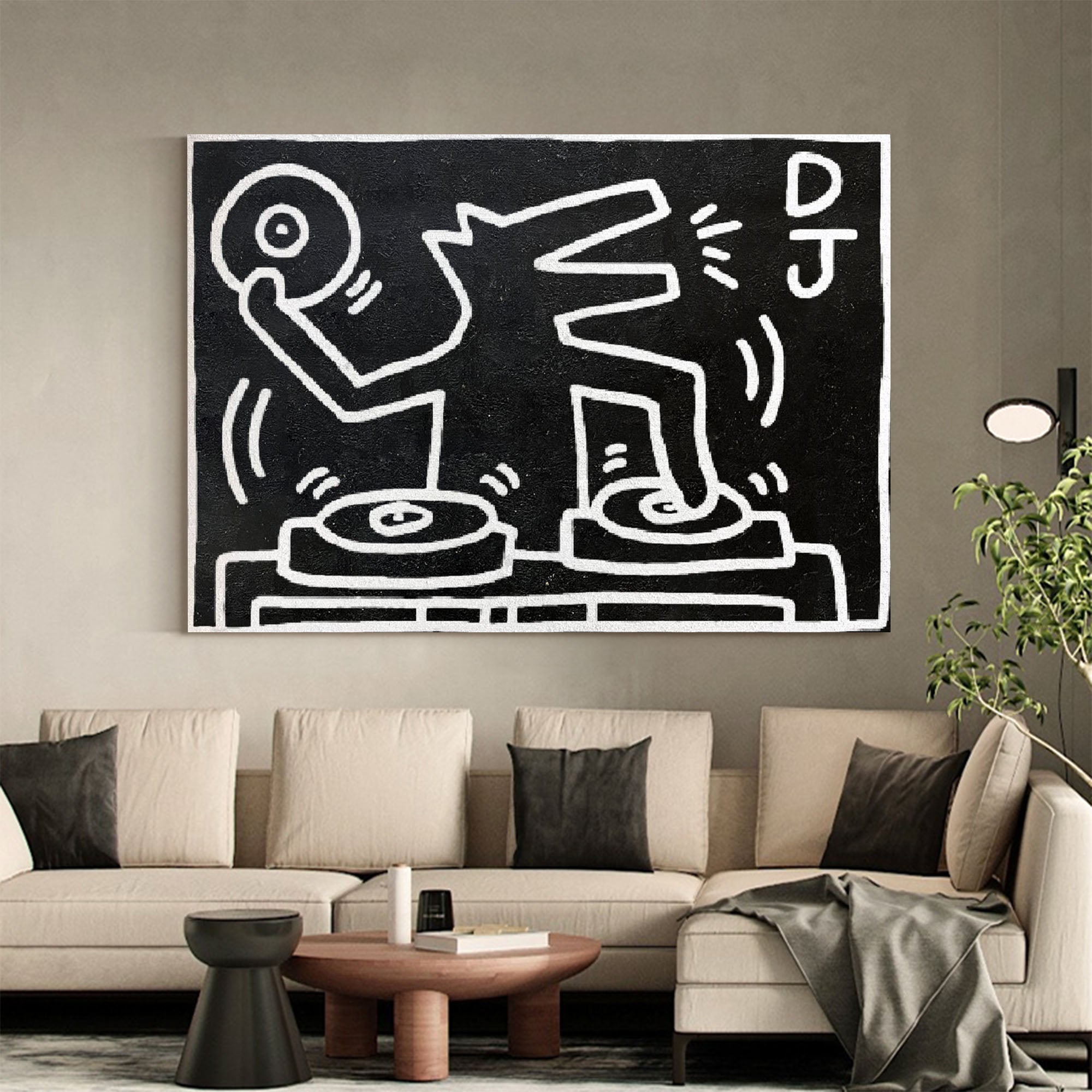 Keith Haring Style Painting KS018 - Neutralighting