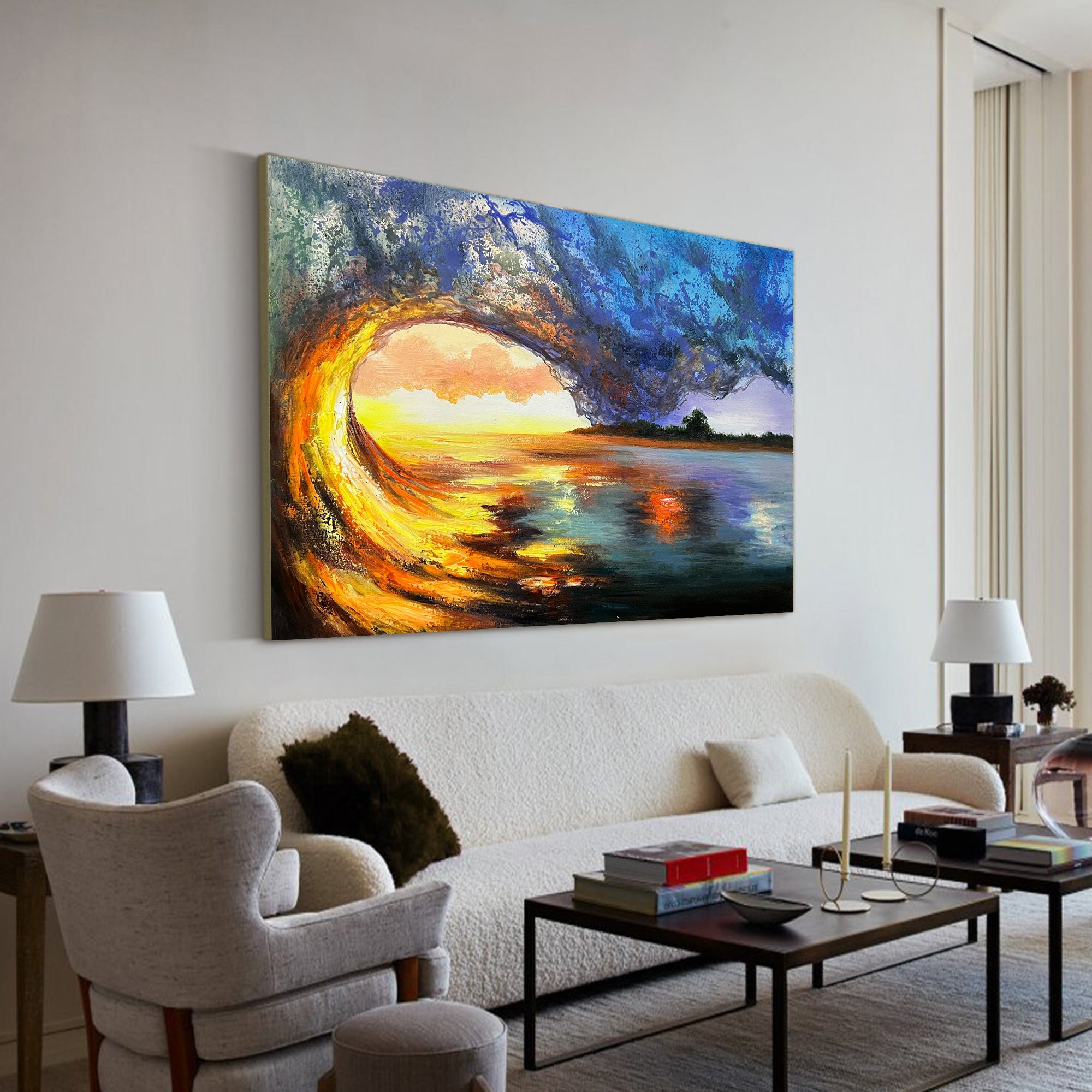 Elowen Sunset Canvas Wall Art