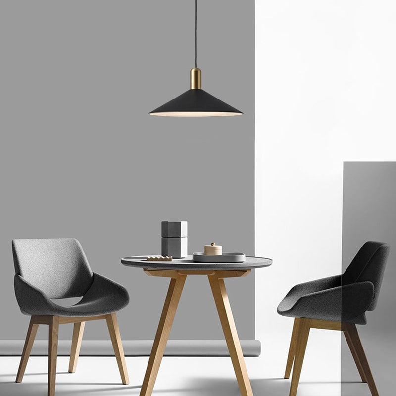 Aria Vintage Umbrella Monochrome Pendant Light