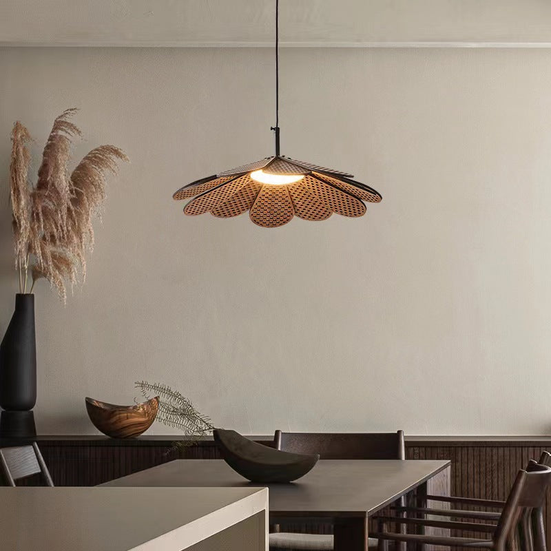 Ritta Vintage LED Pendant Light Walnut Wood Bedroom/Bar/Tea Room - Neutralighting