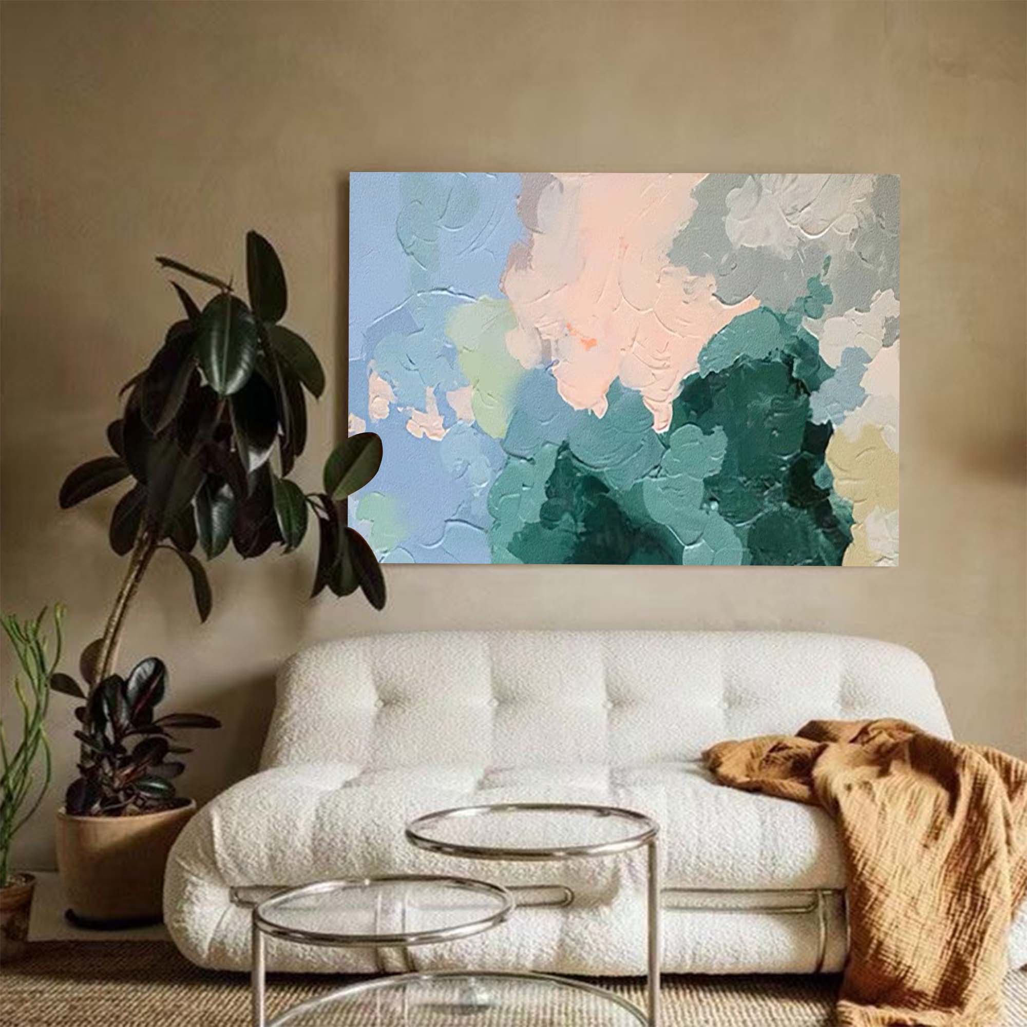 Abstract Canvas Art AB099 - Neutralighting