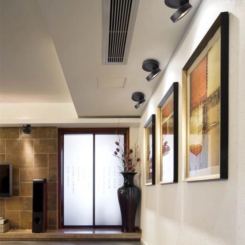 Arisha Modern Adjustable Square Ceiling Light Spotlight, Black/White - Neutralighting