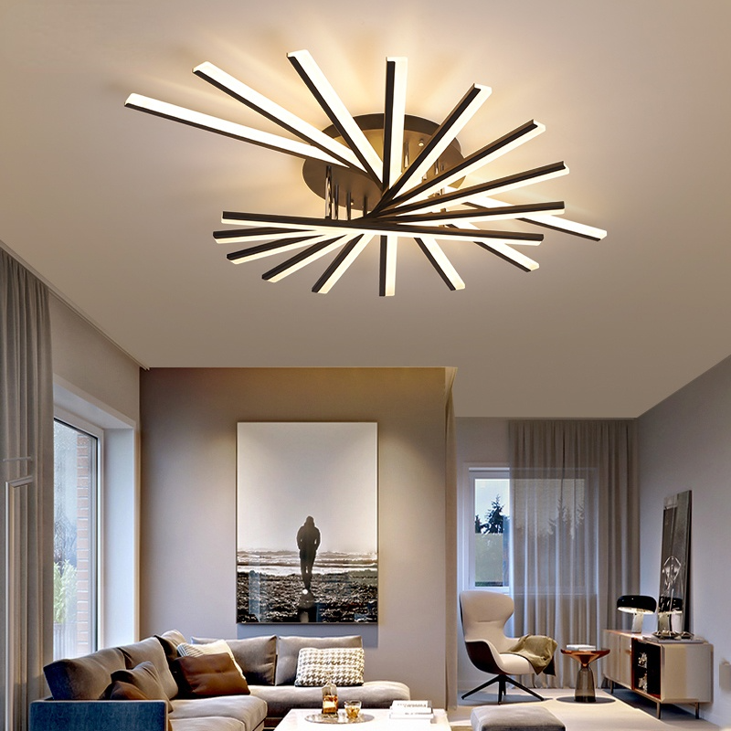Arisha Linear Flush Mount Ceiling Light, 4 Colour - Neutralighting