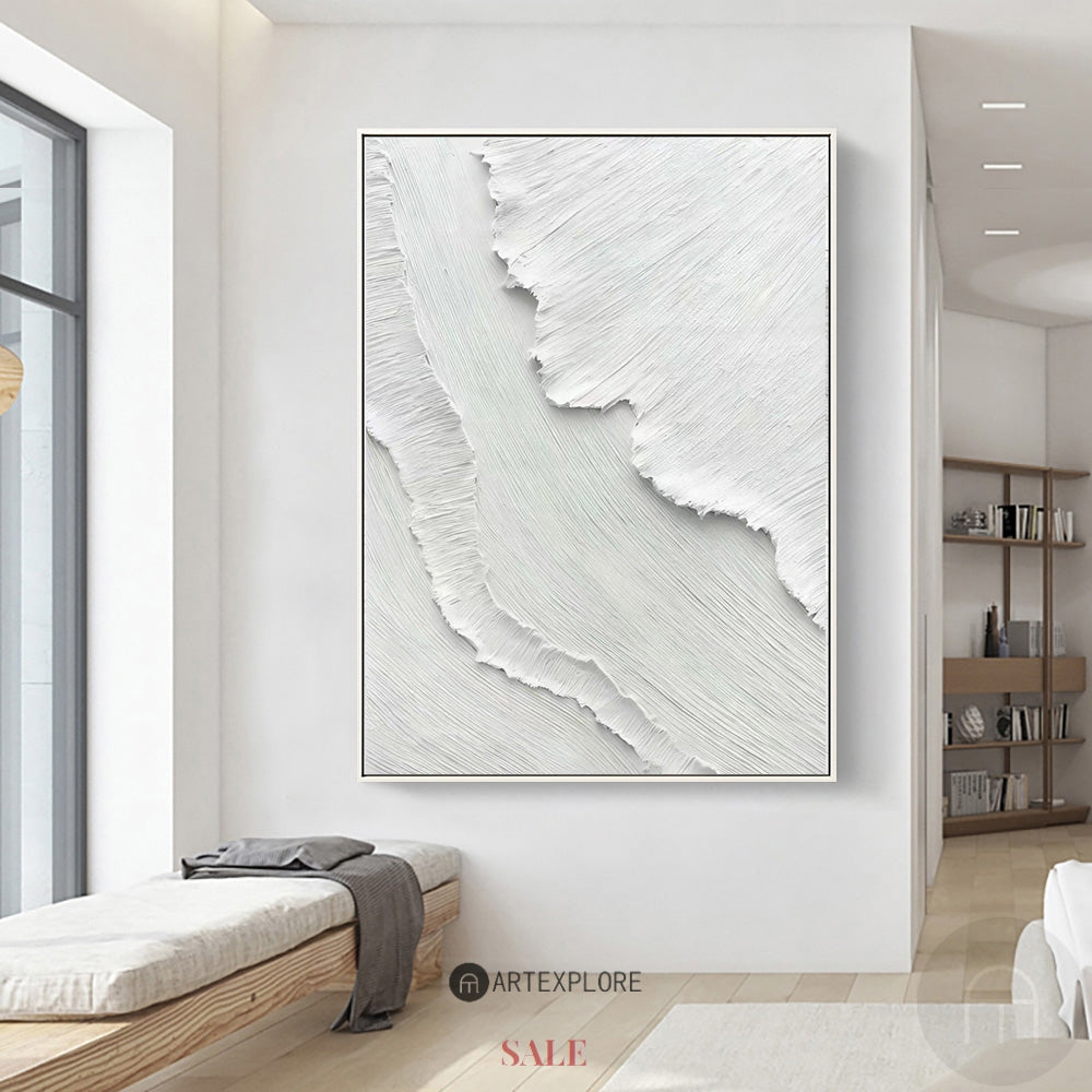 3D White Abstract Painting