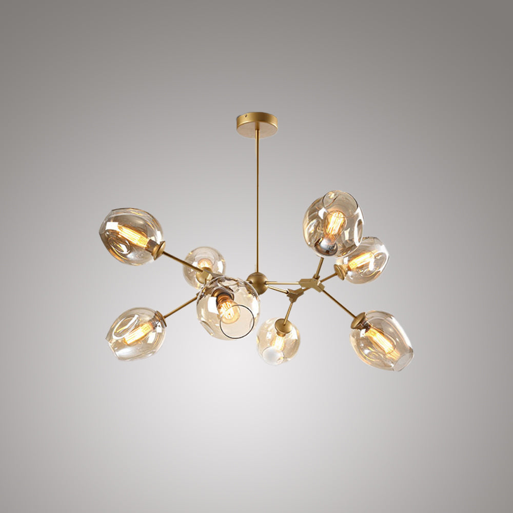 Valentina Modern Bubble Metal Pendant Light, Black/Gold - Neutralighting