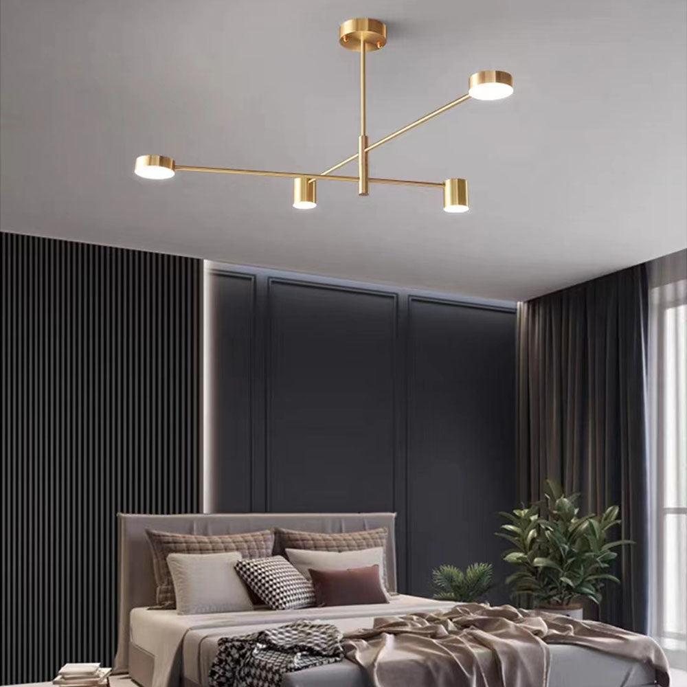 Arisha Pendant Light Branch Industrial Black/Gold, Bedroom - Neutralighting