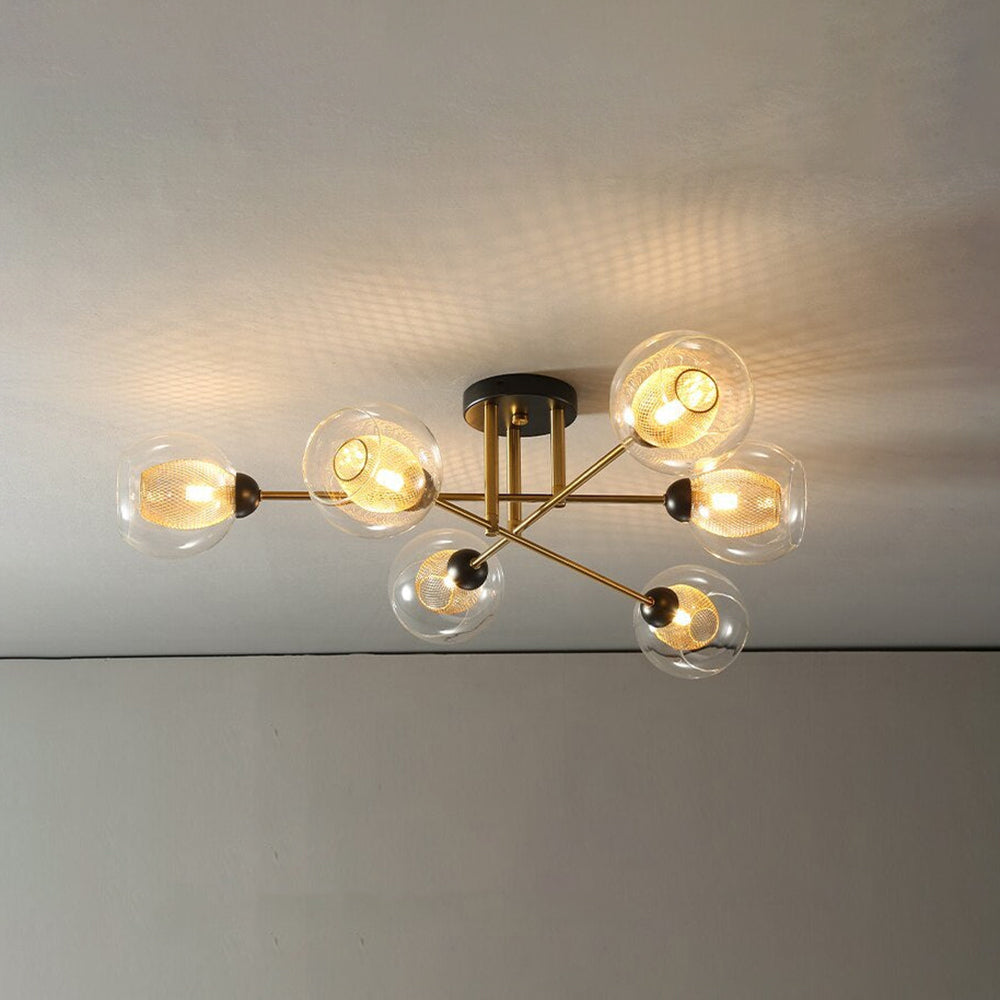 Valentina Industrial Glass Globe Chandelier LED, 6 Style - Neutralighting