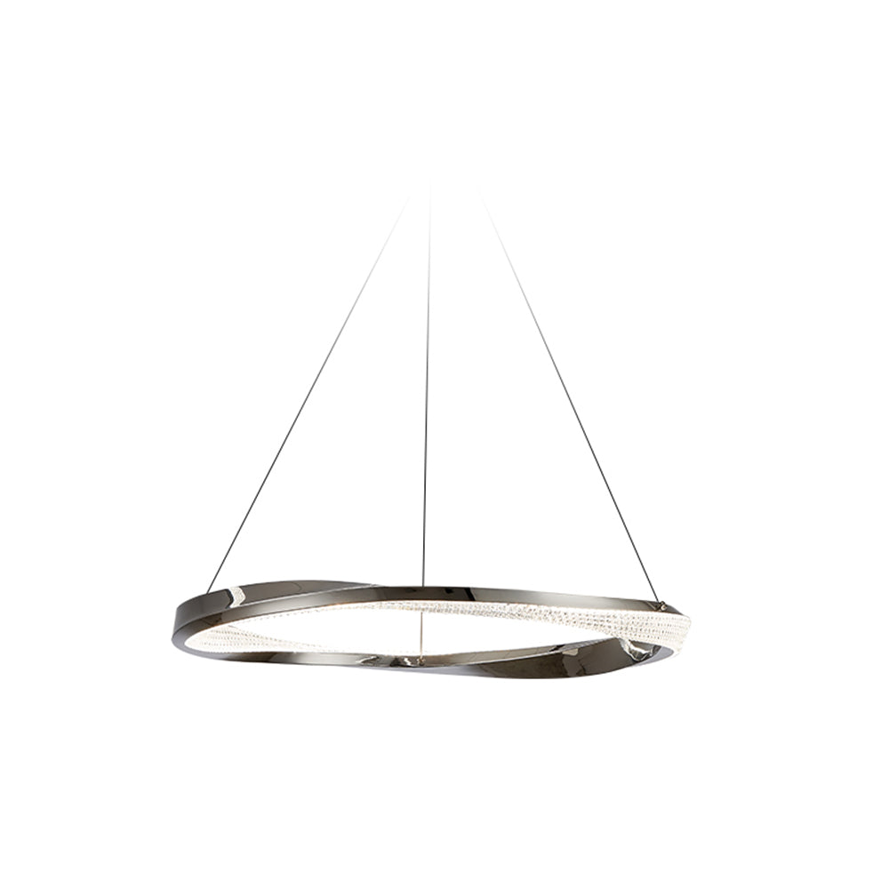 Arisha Minimalist Ring Spiral Shape Pendant Light,Gold - Neutralighting