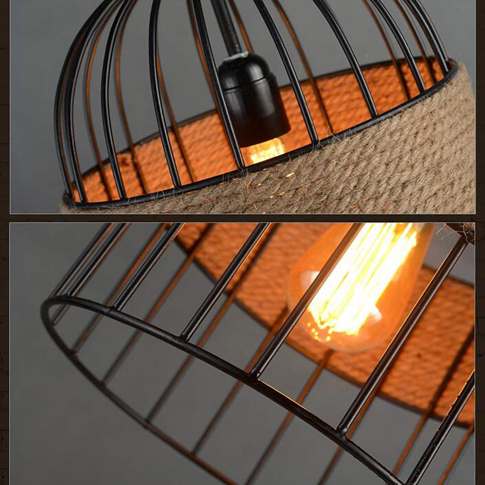 Epoch Design LED Birdcage Pendant Light Metal/Rope Cafe/Bar/Restaurant - Neutralighting