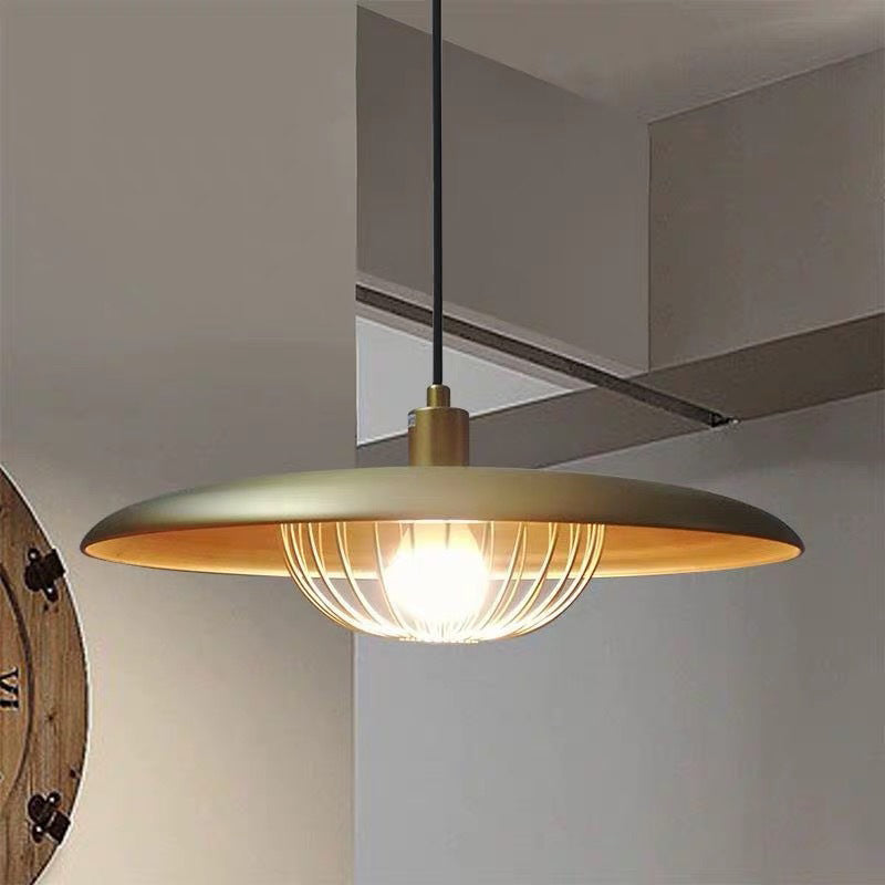 Arisha Modern Nordic Dome Pendant Light, Gold/Brown/Grey/Brown/Wood - Neutralighting