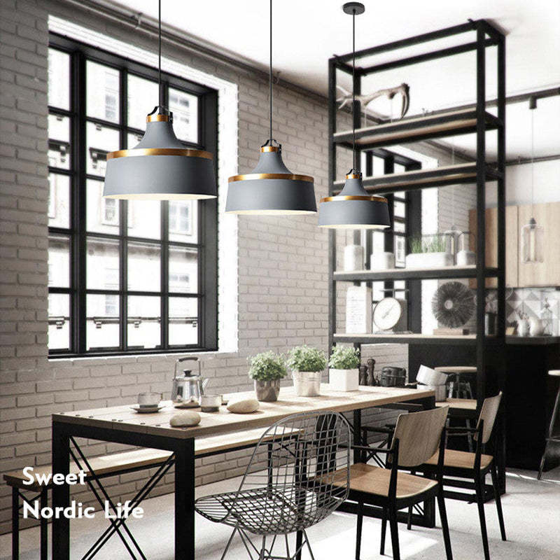 Valentina Modern Colorful Single Pendant Light, Metal Shade - Neutralighting