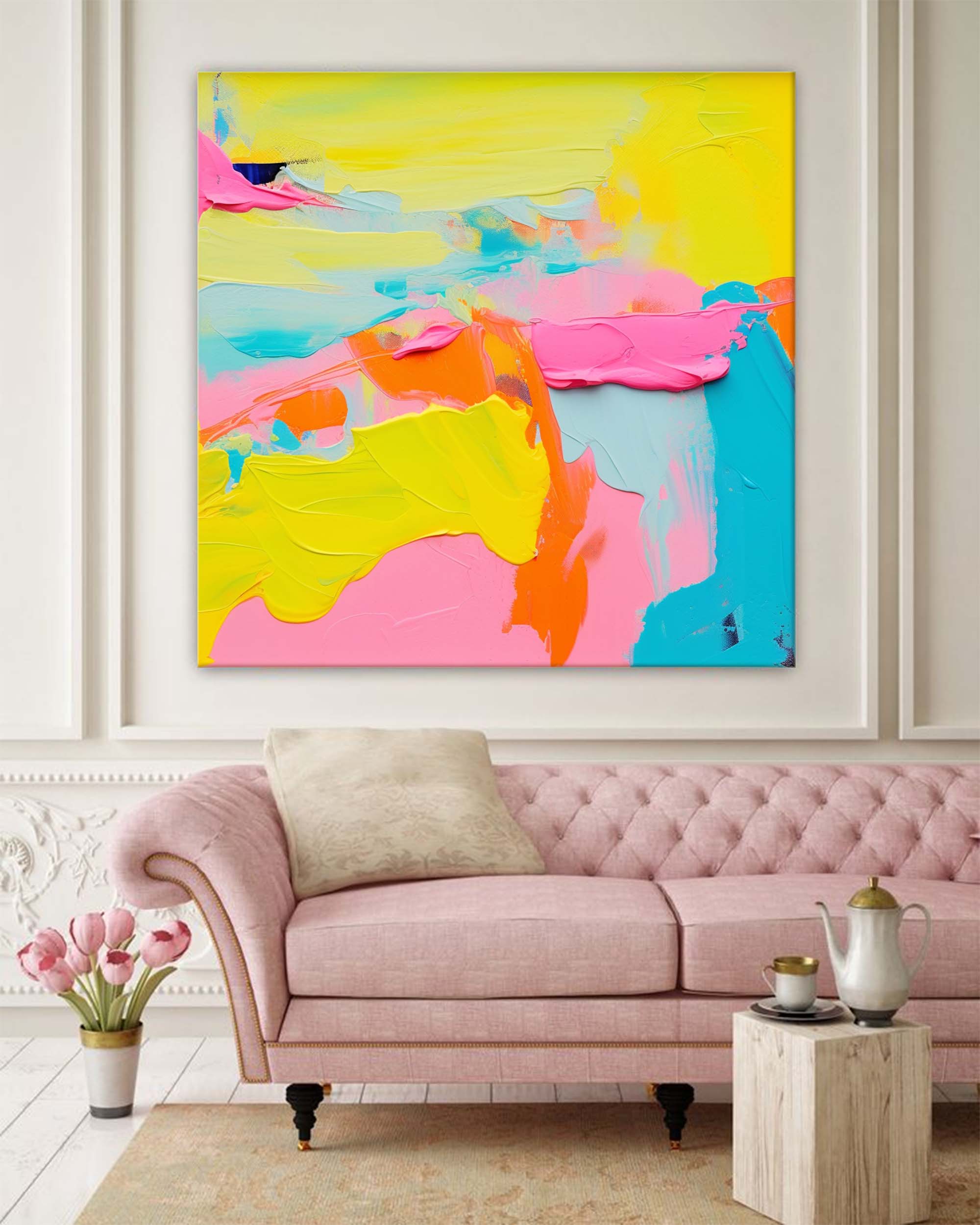 Wall Art Abstract Modern Playful Energetic