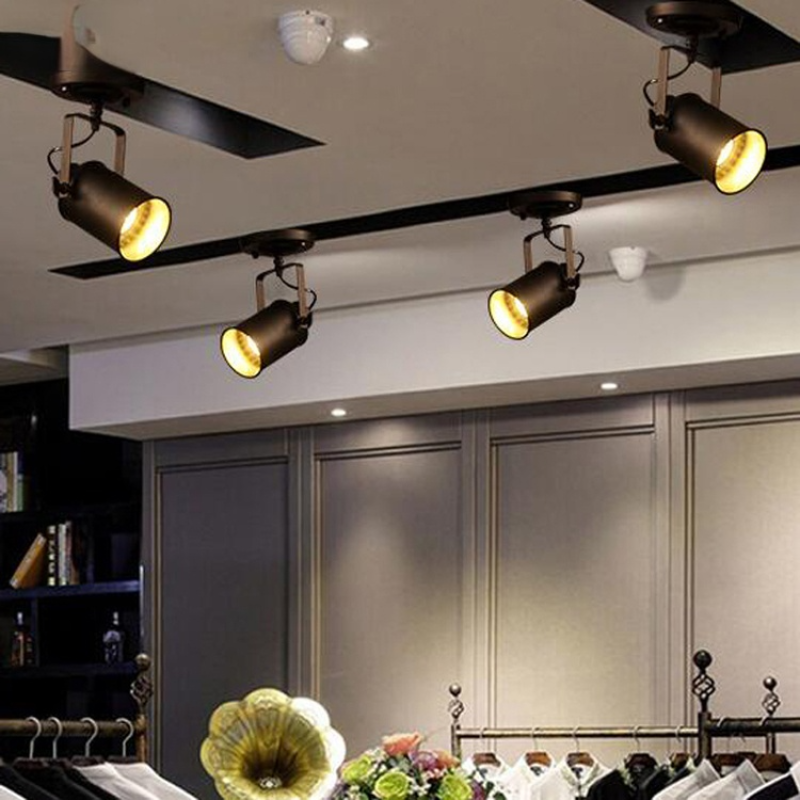 Silva Vintage Adjustable Semi-Flush Mount Ceiling Light, Black - Neutralighting