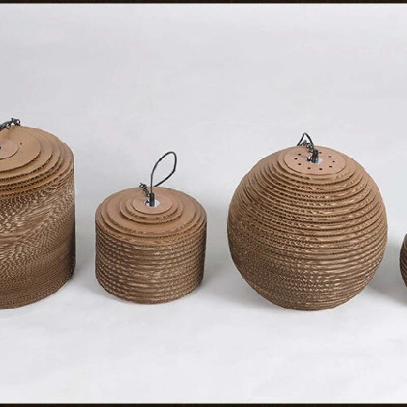 Muto Pastoral Silkworm Rustic Paper Pendant Light - Neutralighting