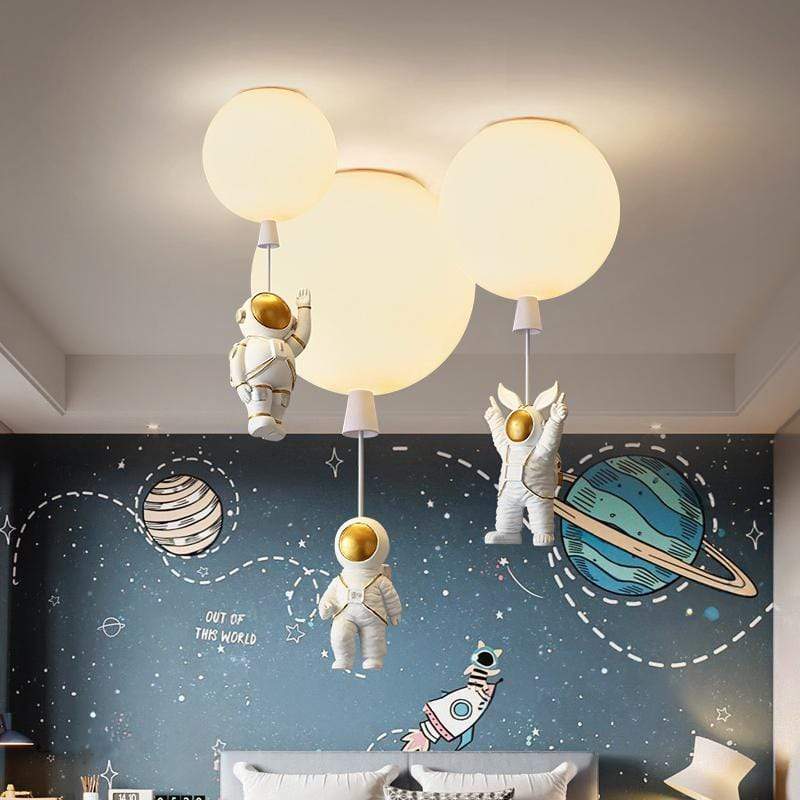 Aria Astronaut Balloon Flush Mount Ceiling Light, L 20/25/30/35cm - Neutralighting