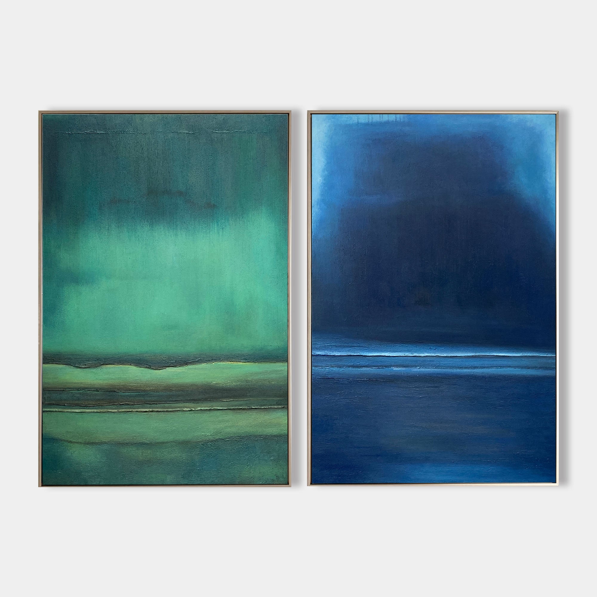 Minimalist Landscape Diptych Wall Art