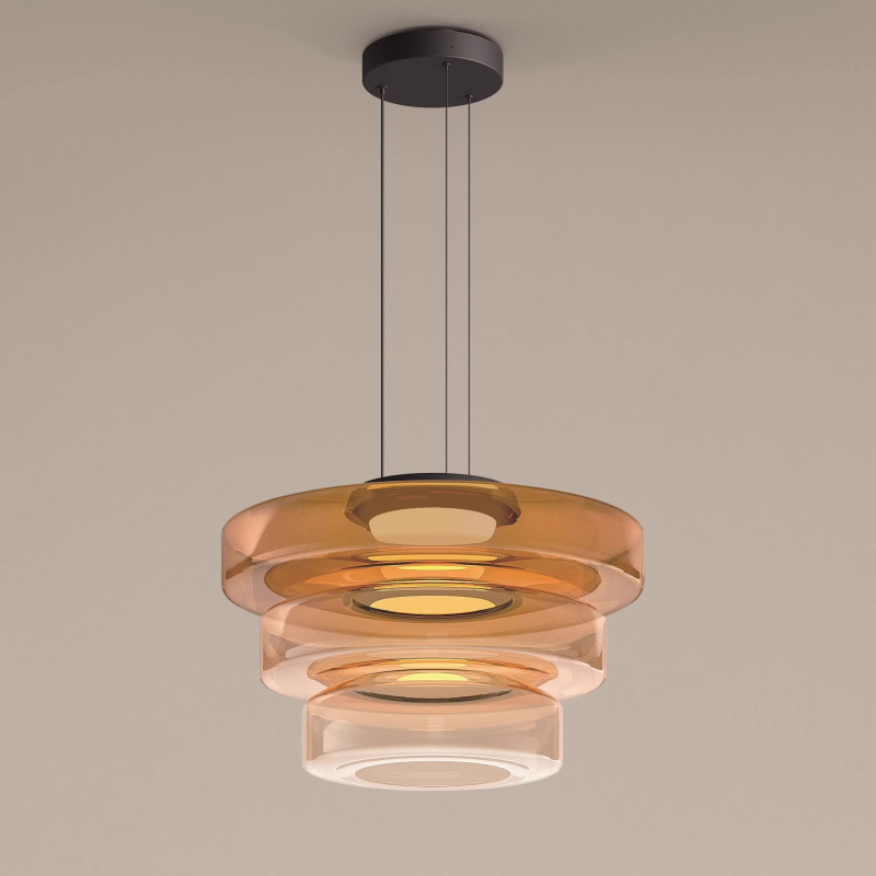 Jojo Glass Pendant Light Multi-tiered Structure - Neutralighting