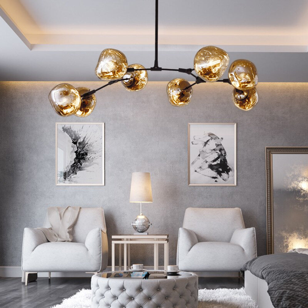 Arisha Modern Globe Lava 3 Pendant Light Fixture - Neutralighting