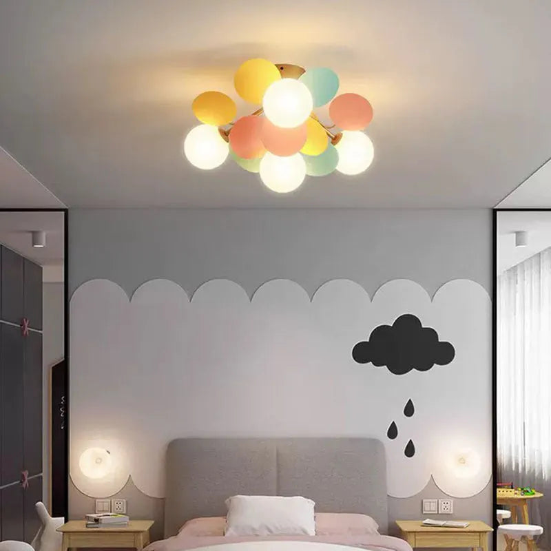 Aria Modern Bubble Cluster Ceiling Light, Colorful - Neutralighting