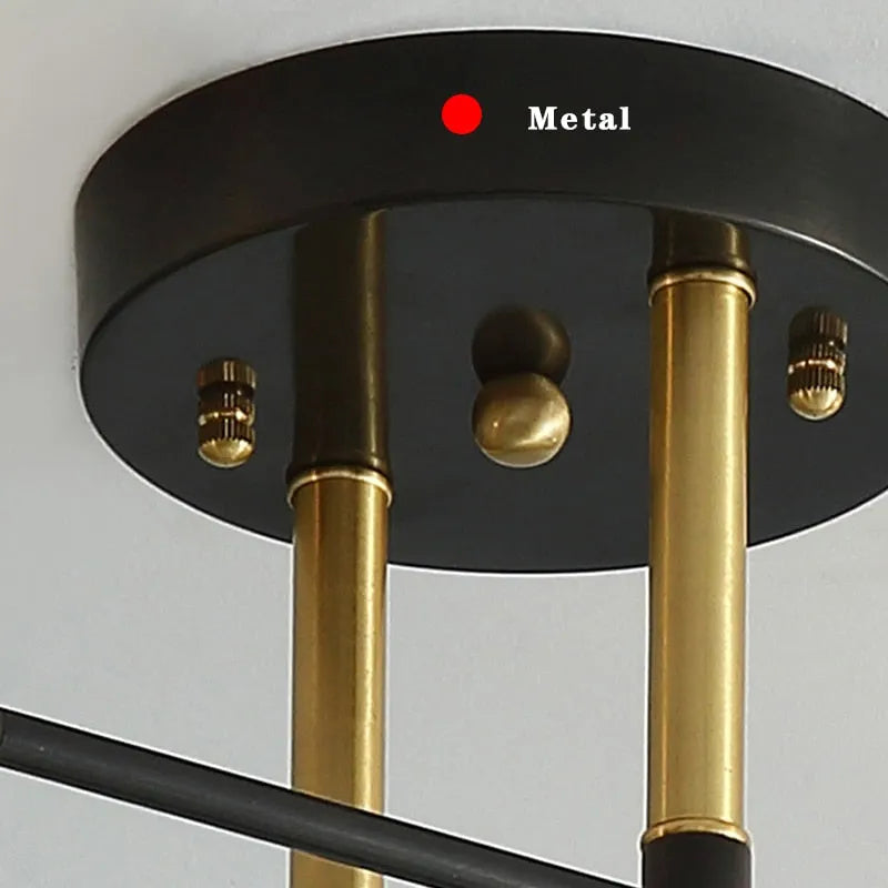 Valentina Flush Mount Ceiling Light Globe Modern, Metal/Glass - Neutralighting