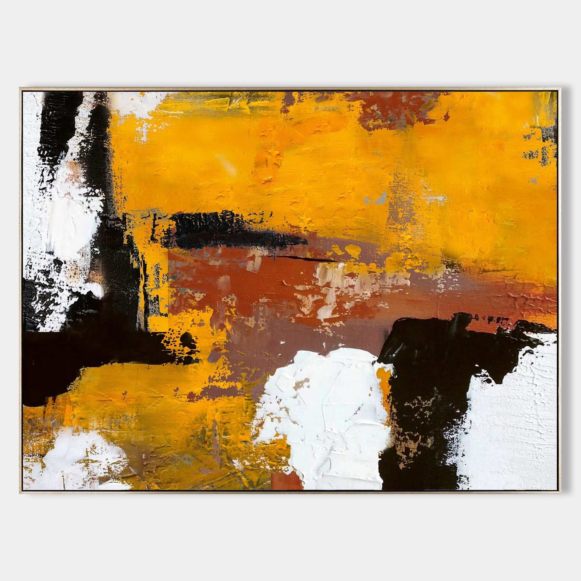 Burnt Orange Abstract Painting ABAH24 - Neutralighting