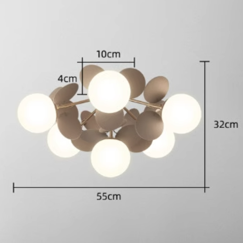 Nexen Multicolored Flower Branch Chandelier Living Room - Neutralighting