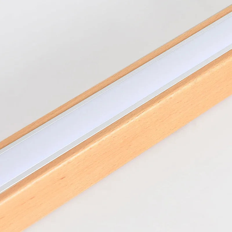 Arisha Linear Slim Ceiling Light, Wood - Neutralighting
