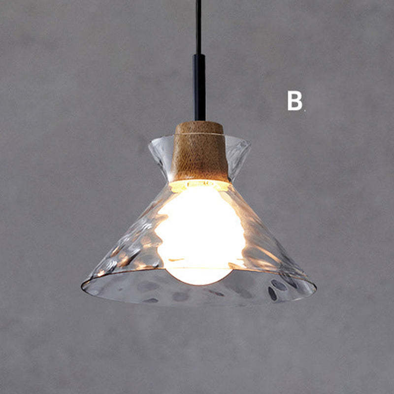 Arisha Minimalist Geometric Glass Pendant Light, Dining Room - Neutralighting
