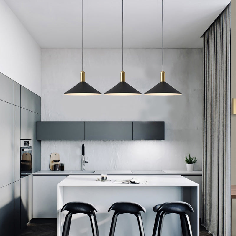 Aria Vintage Umbrella Monochrome Pendant Light