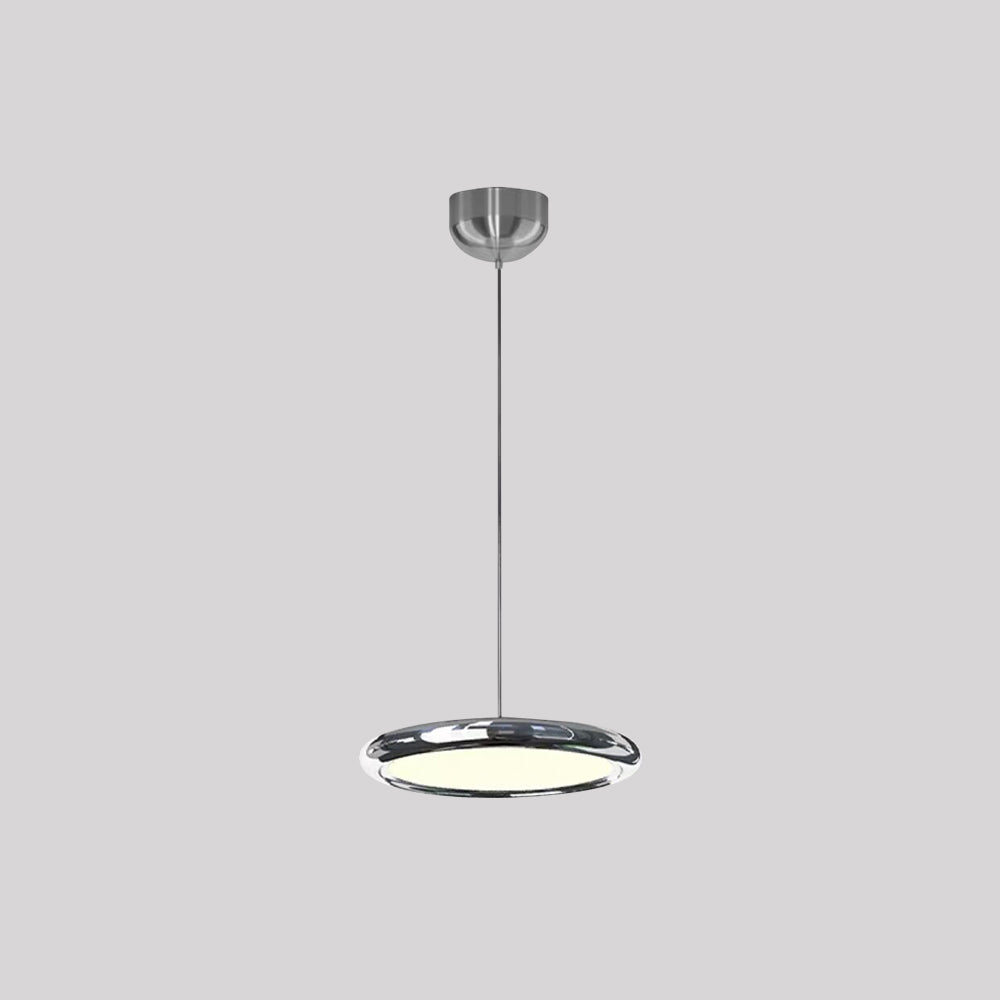 Arisha Minimalist Circular Metal Pendant Light,Silver/Gold/Rose Gold - Neutralighting