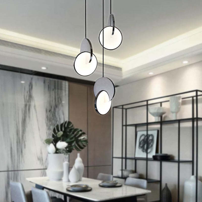 Arisha Pendant Light, Disc, Gold/Silver - Neutralighting