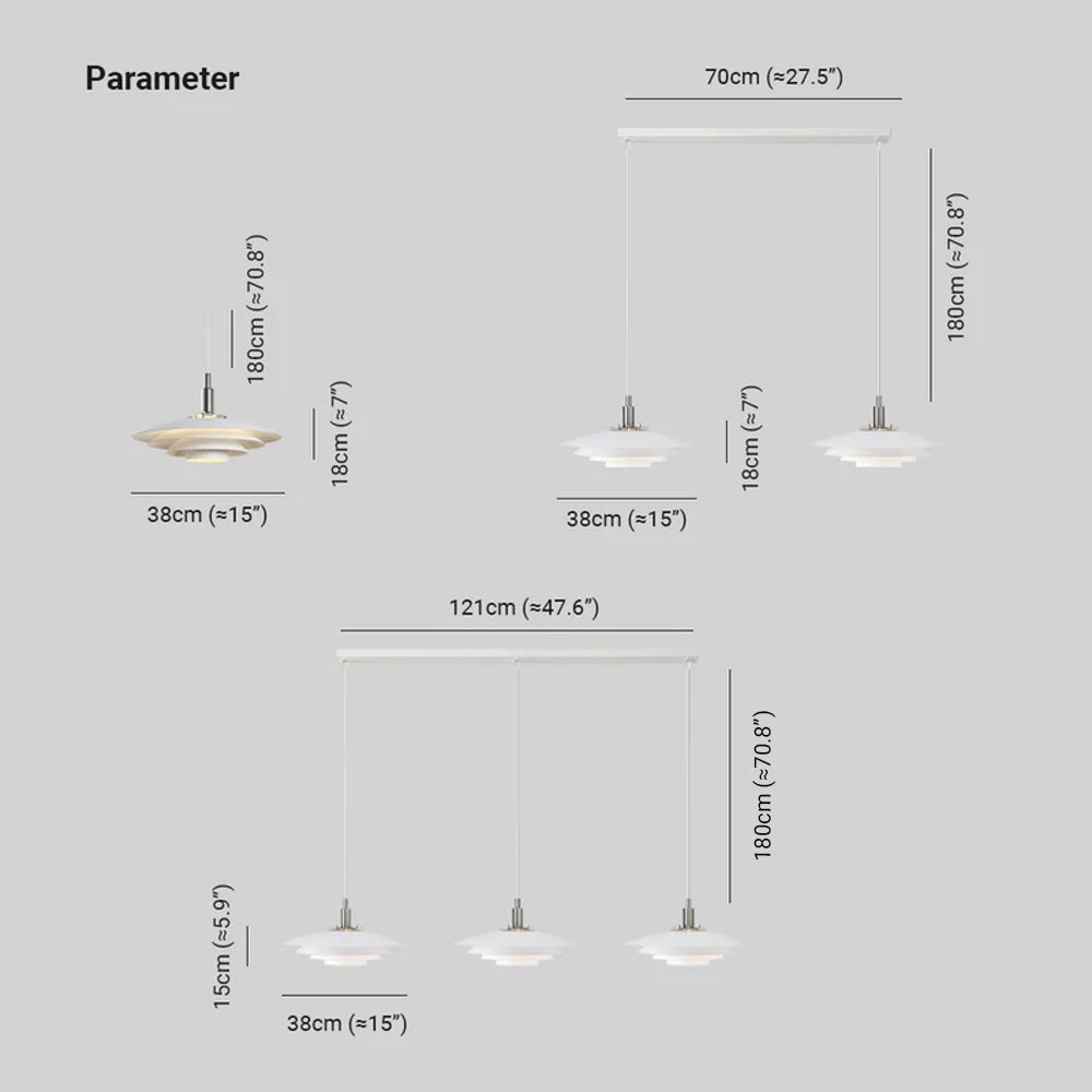 Arisha Cluster White Nordic Pendant Light - Neutralighting