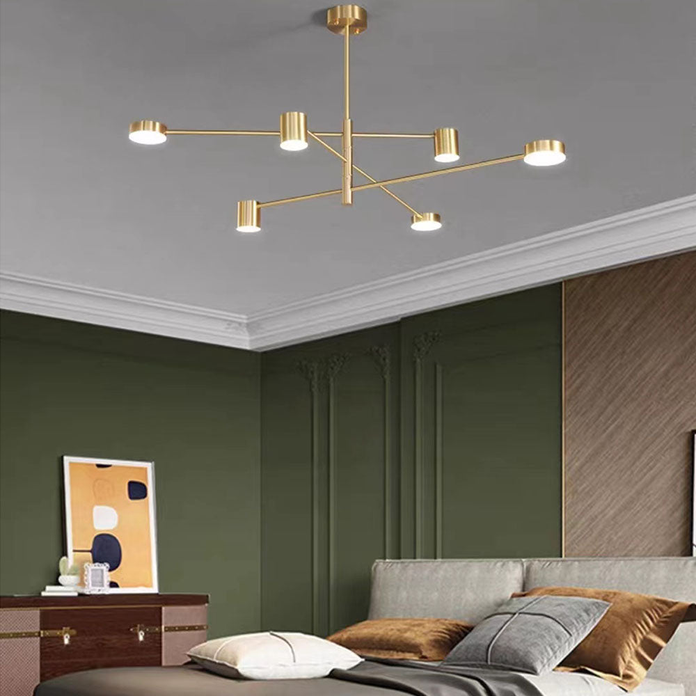 Arisha Pendant Light Branch Industrial Black/Gold, Bedroom - Neutralighting