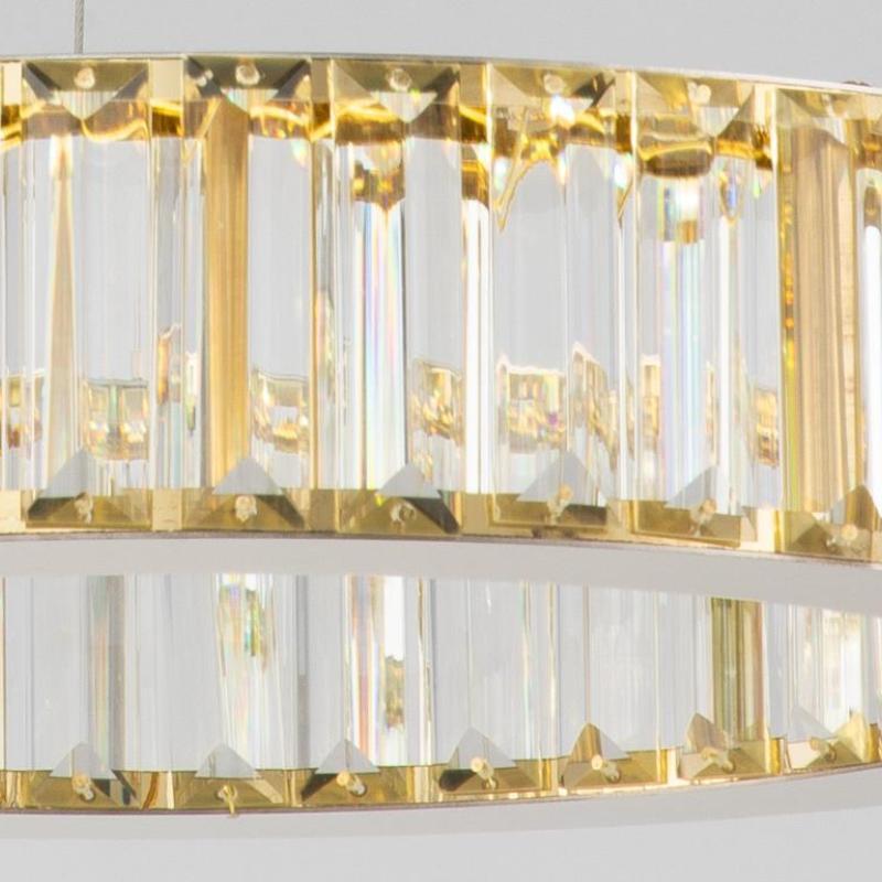 Kristy Elegant Round Crystal Chandelier, Clear - Neutralighting