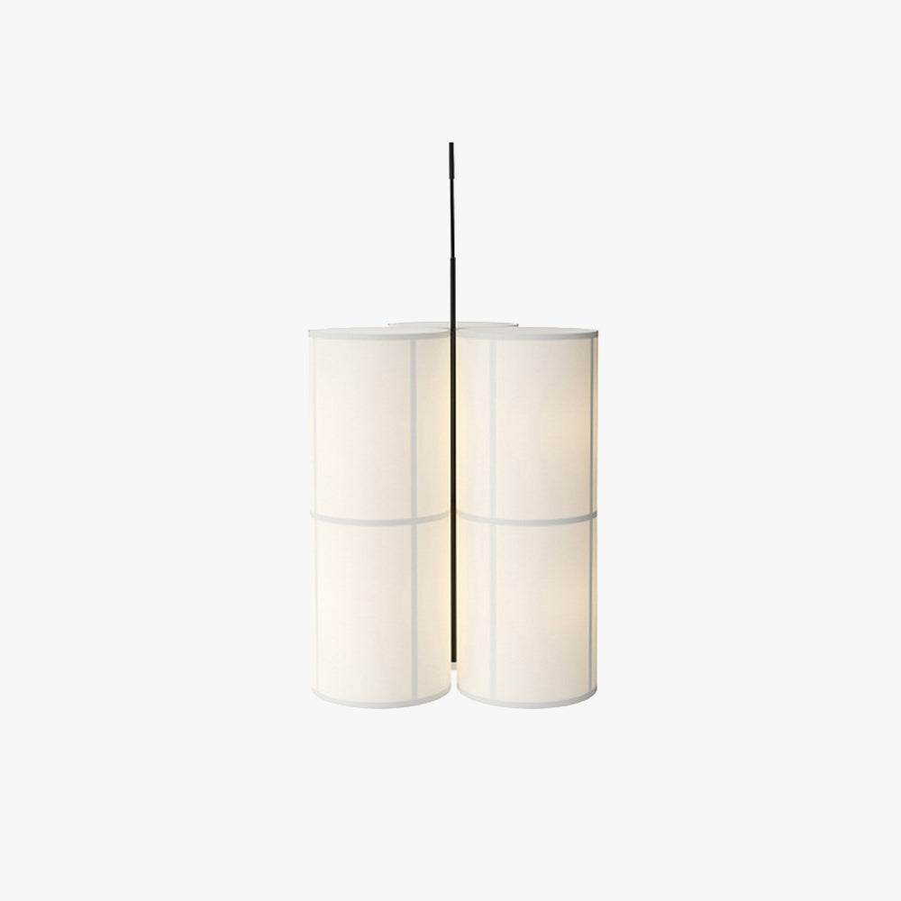 Ritta Cylinder Pendant Light, Lantern, Fabric, Japanese - Neutralighting