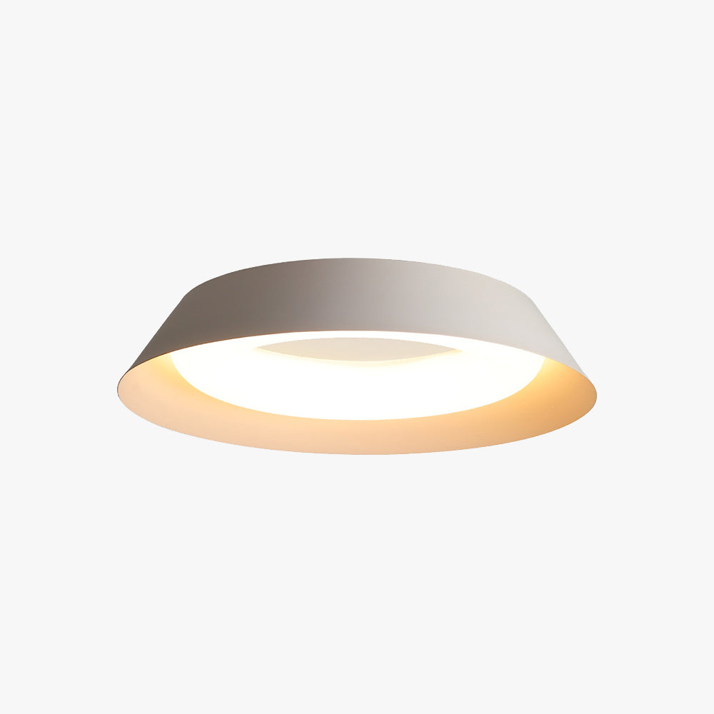 Arisha Nordic Bowl Metal/Acrylic Flush Mount Ceiling Light, White - Neutralighting