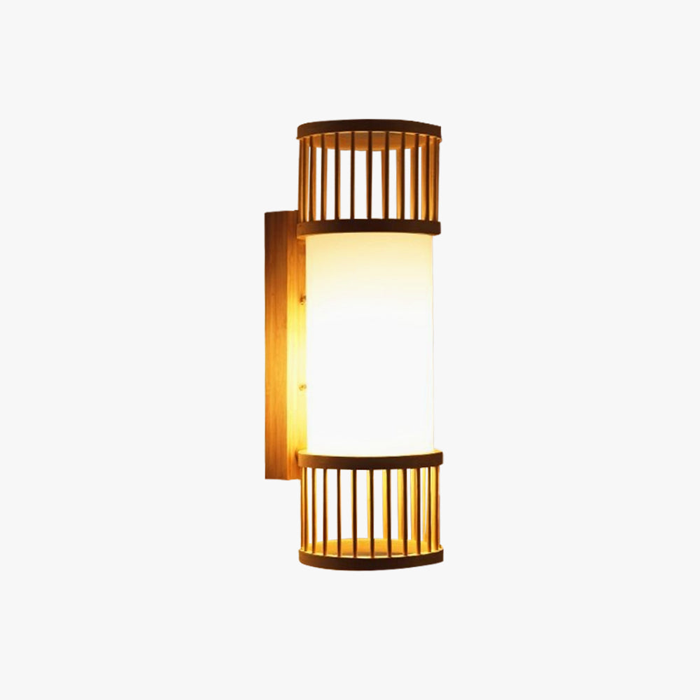 Ritta Wall Lamp Rustic, Muto Rattan Weaving LED, Hallway Wall Sconce - Neutralighting