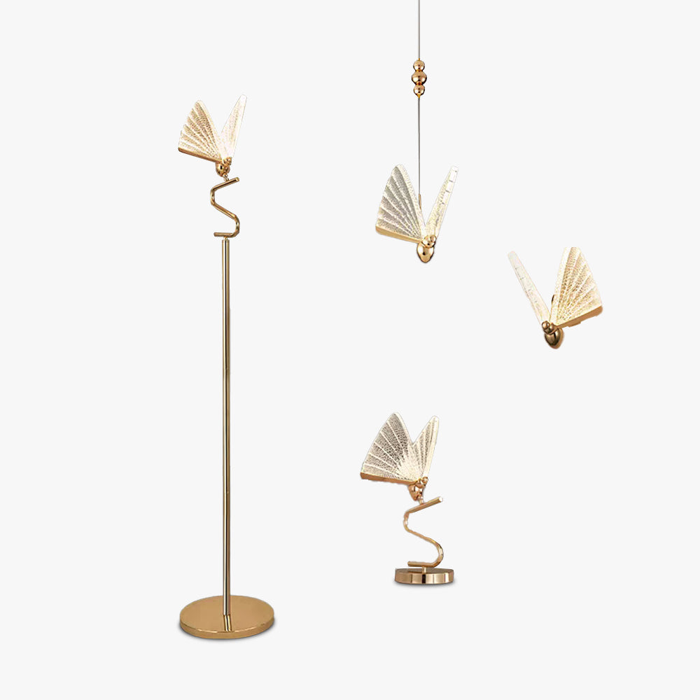 Modern Butterfly Chandelier Table & Floor Lamp, 4 Styles - Neutralighting