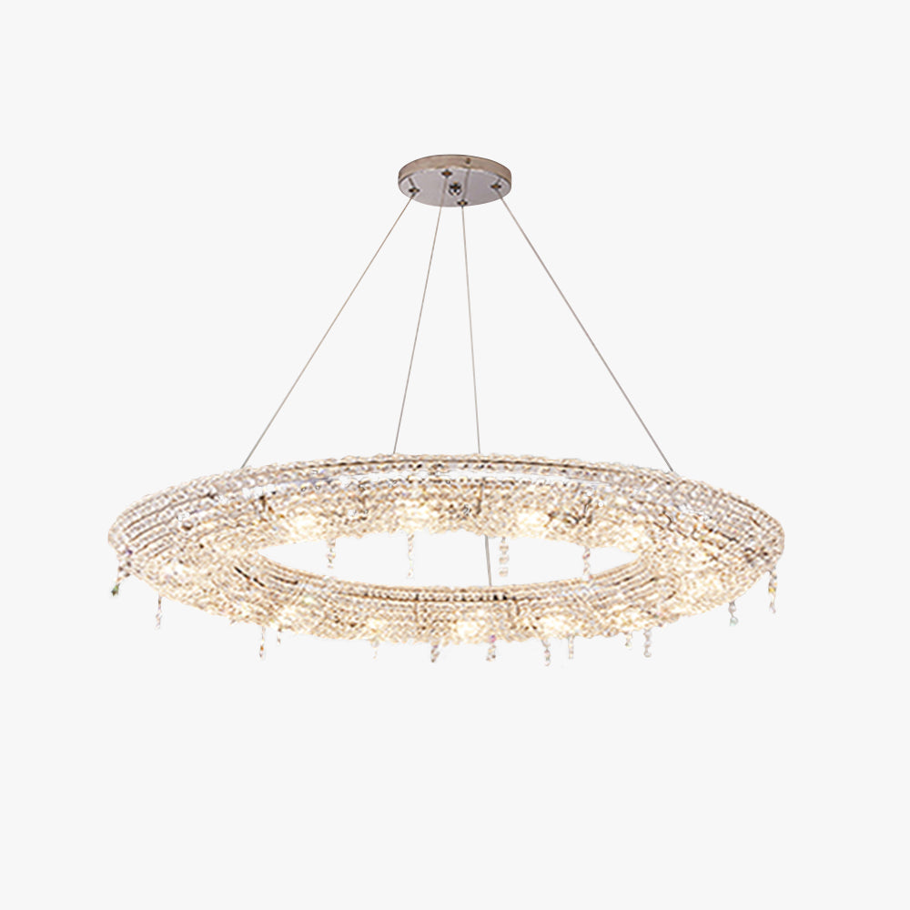 Kristy Luxury Round Crystal Pendant Light for Living Room/Dining Room - Neutralighting