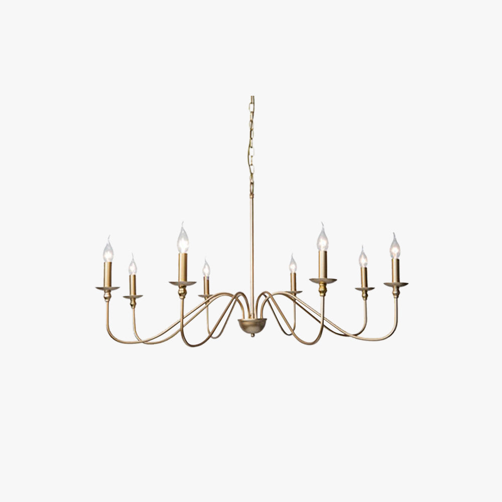 Orix Retro Vintage Candle Metal Chandelier - Neutralighting