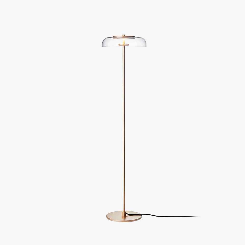 Salgado Transparent Floor Lamp, Metal & Glass, 2 Colour - Neutralighting