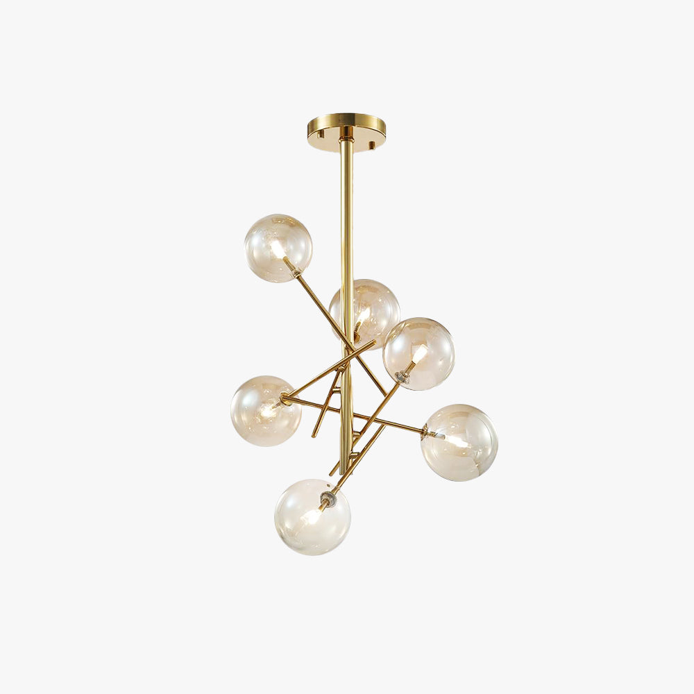 Valentina Bubble Branch Glass/Metal Chandelier, Kitchen/Dining Room - Neutralighting