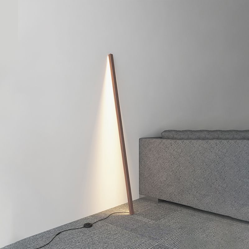 Ozawa Minimalist Linear Nature Wooden Floor Lamp - Neutralighting